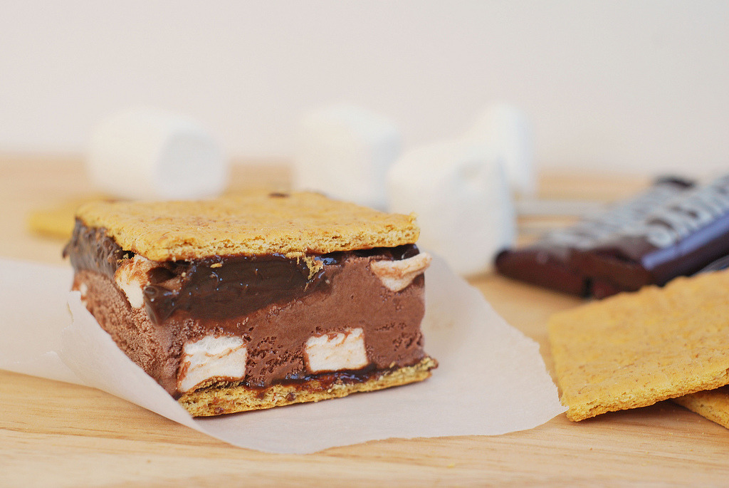 S'mores Ice Cream Sandwiches (by fakeginger)