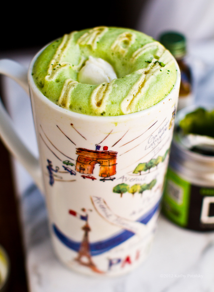 mint matcha green tea latte