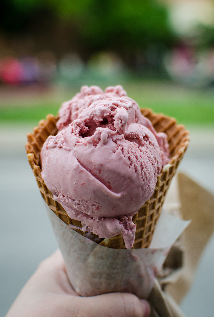 Cherry Wasabi Ice Cream Cone