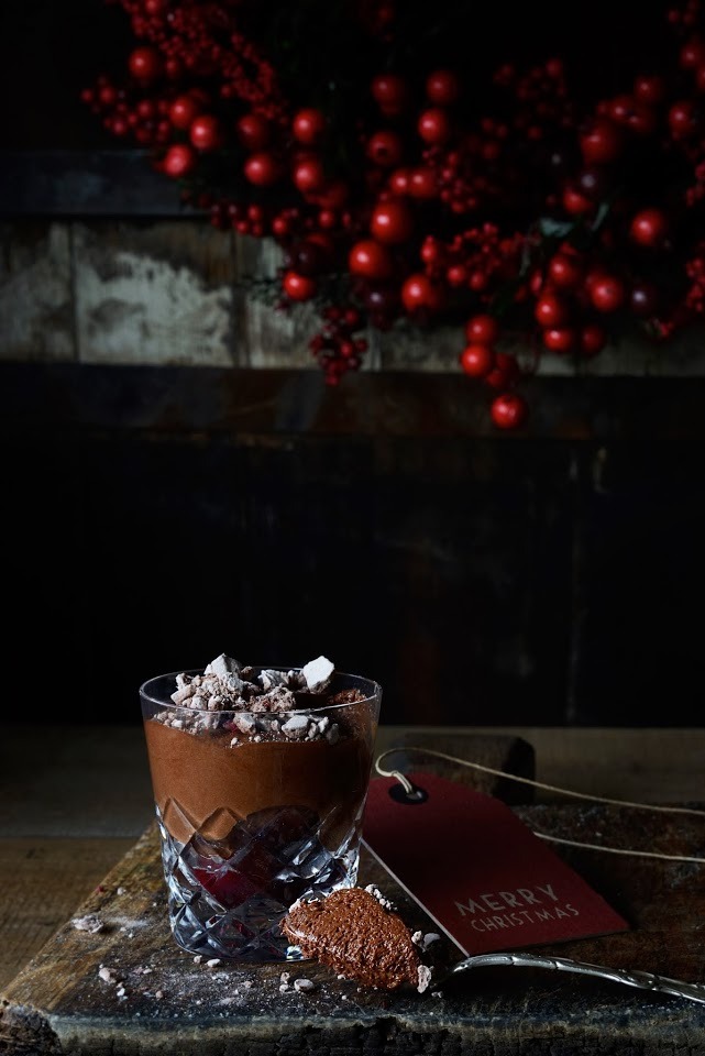 Merry Cherry Chocolate Christmousse (via From The Kitchen