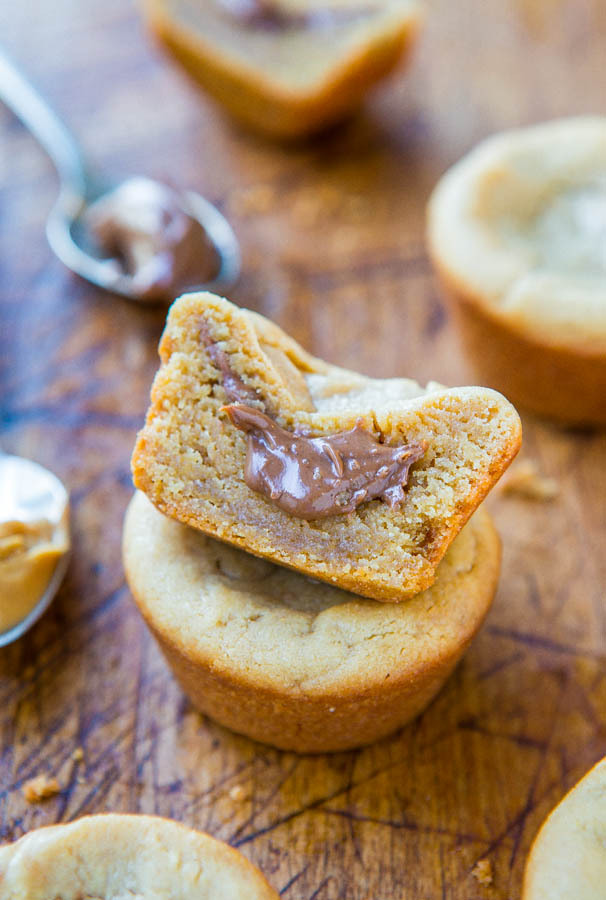 Recipe: Dark Chocolate Peanut Butter-Stuffed Peanut Butter Cookie Cups