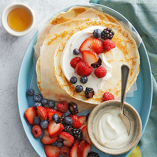 Creamy Fruit-Filled Crepes