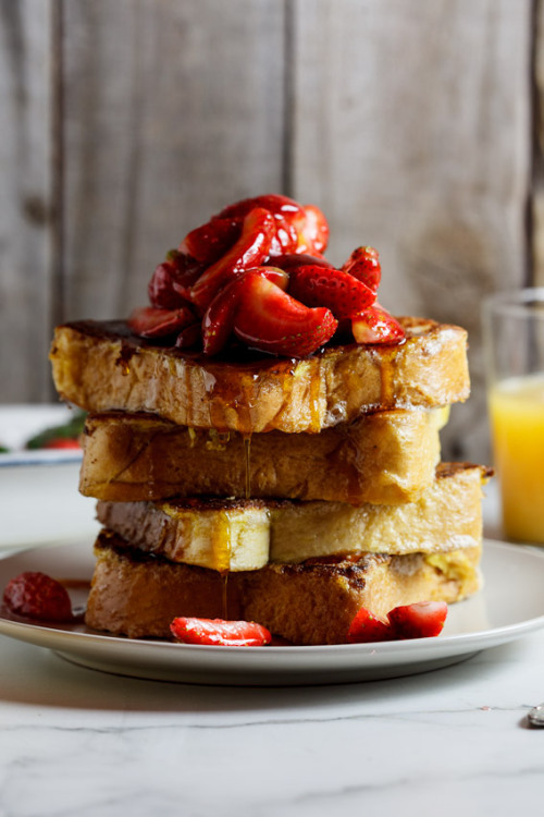 Lemon French Toast With Fresh Strawberries Simply Delicious Food