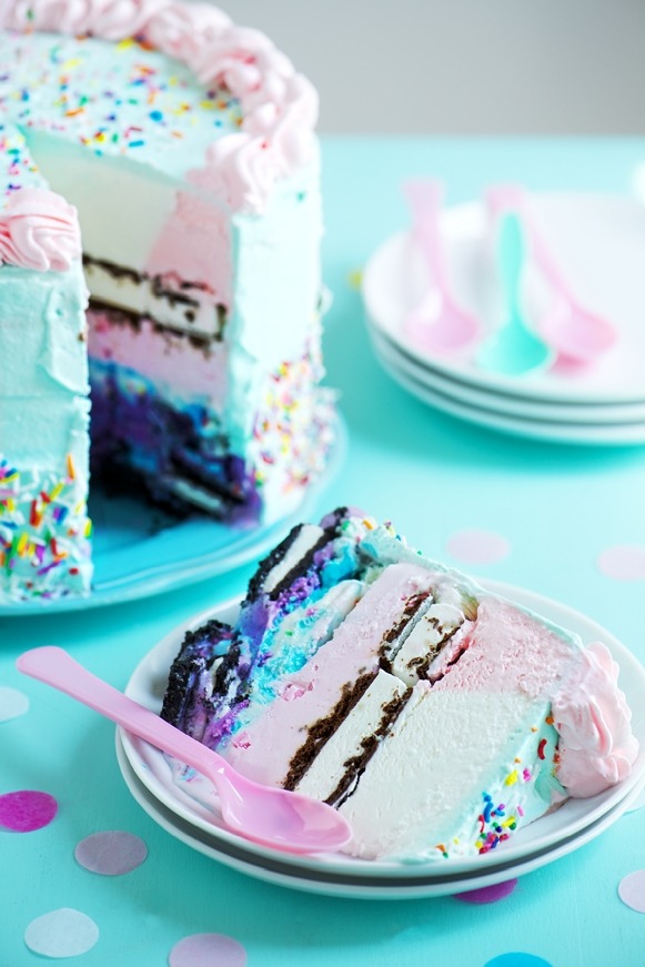 birthday party ice cream cake.