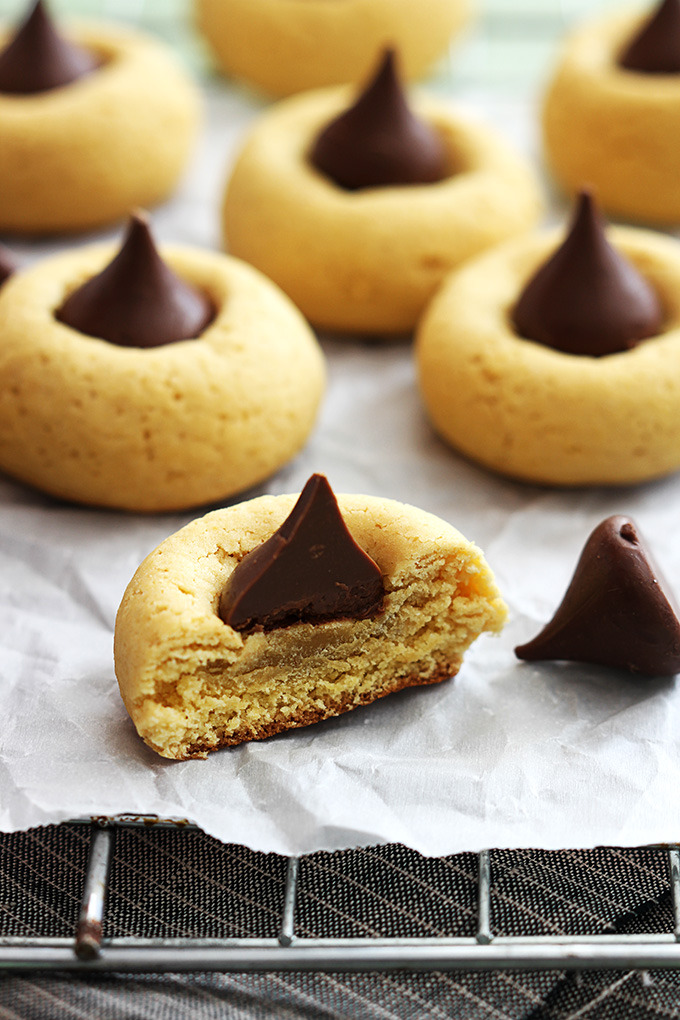 Chocolate Pumpkin Thumbprint Cookies
